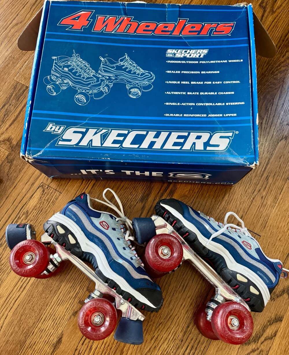 Fulls set Skechers 4 Wheelers Glimmer Roller Skates Size 7
